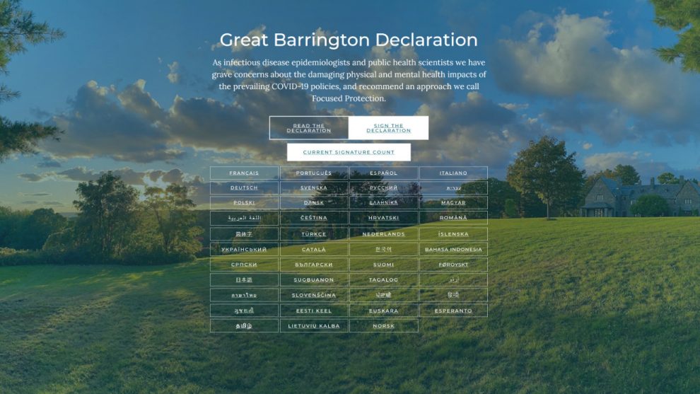 Great Barrington Declaration